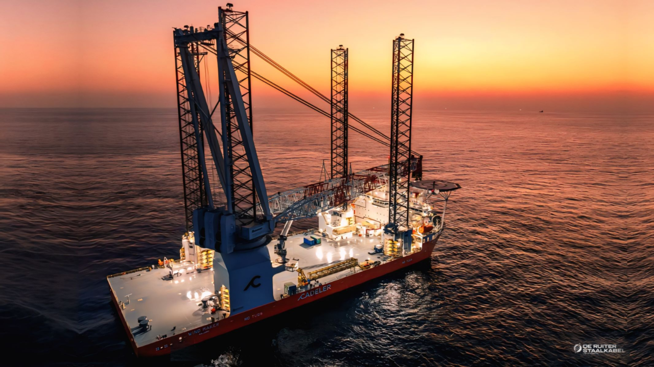 Our OCEANMAX Wire Ropes for the Latest Generation Wind Turbine Installation Vessel