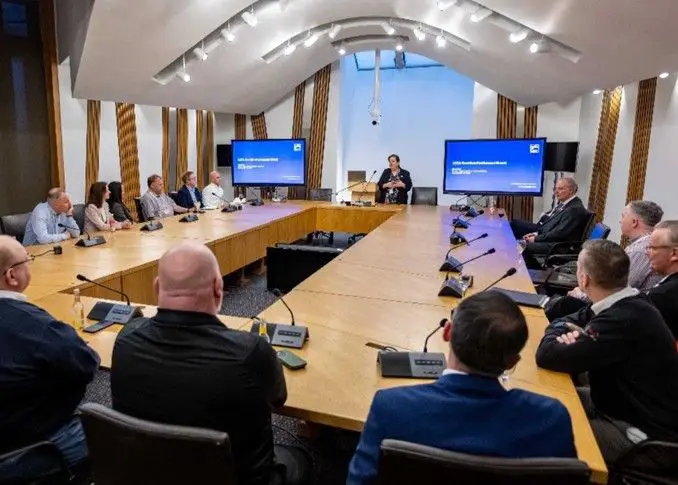 EMM Corp participates in the Lifting Industry Event at the Scottish Parliament.